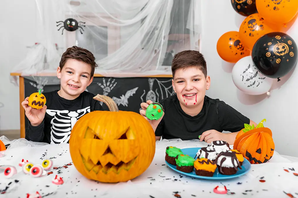 Cupcakes and soft-baked cookies are great Halloween treats for braces.