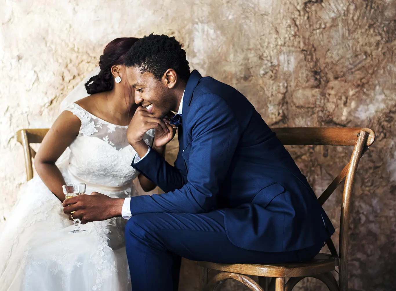 Bridal smiles all around when bride and groom plan ahead.