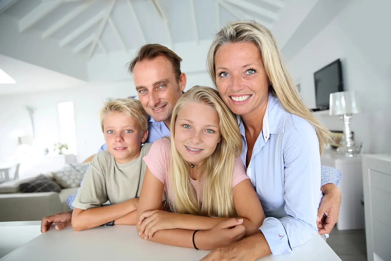 This family is prepared to get the most out of their dental insurance since they will soon have two children in braces and Dad, too.
